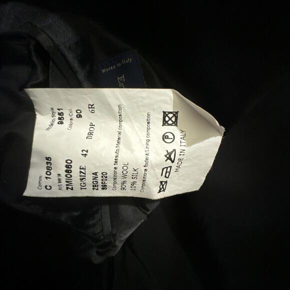 MENS SZ 42R TAILORED MODERN ERMENEGILDO ZEGNA PINSTRIPE BLAZER SPORTS COAT - Picture 6 of 9